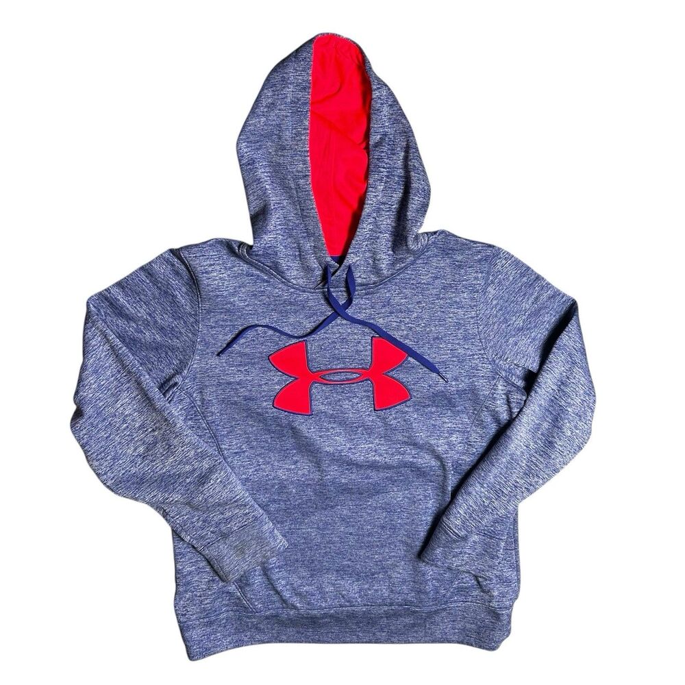 Under Armour‎ Men's Cold Gear Gray Pullover Hoodie Size Large